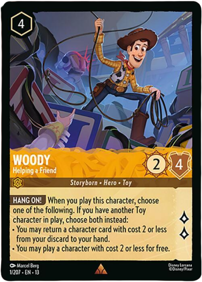 Woody Helping a Friend